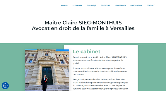 Création site web digital pour le cabinet Sieg Avocat en droit de la famille
